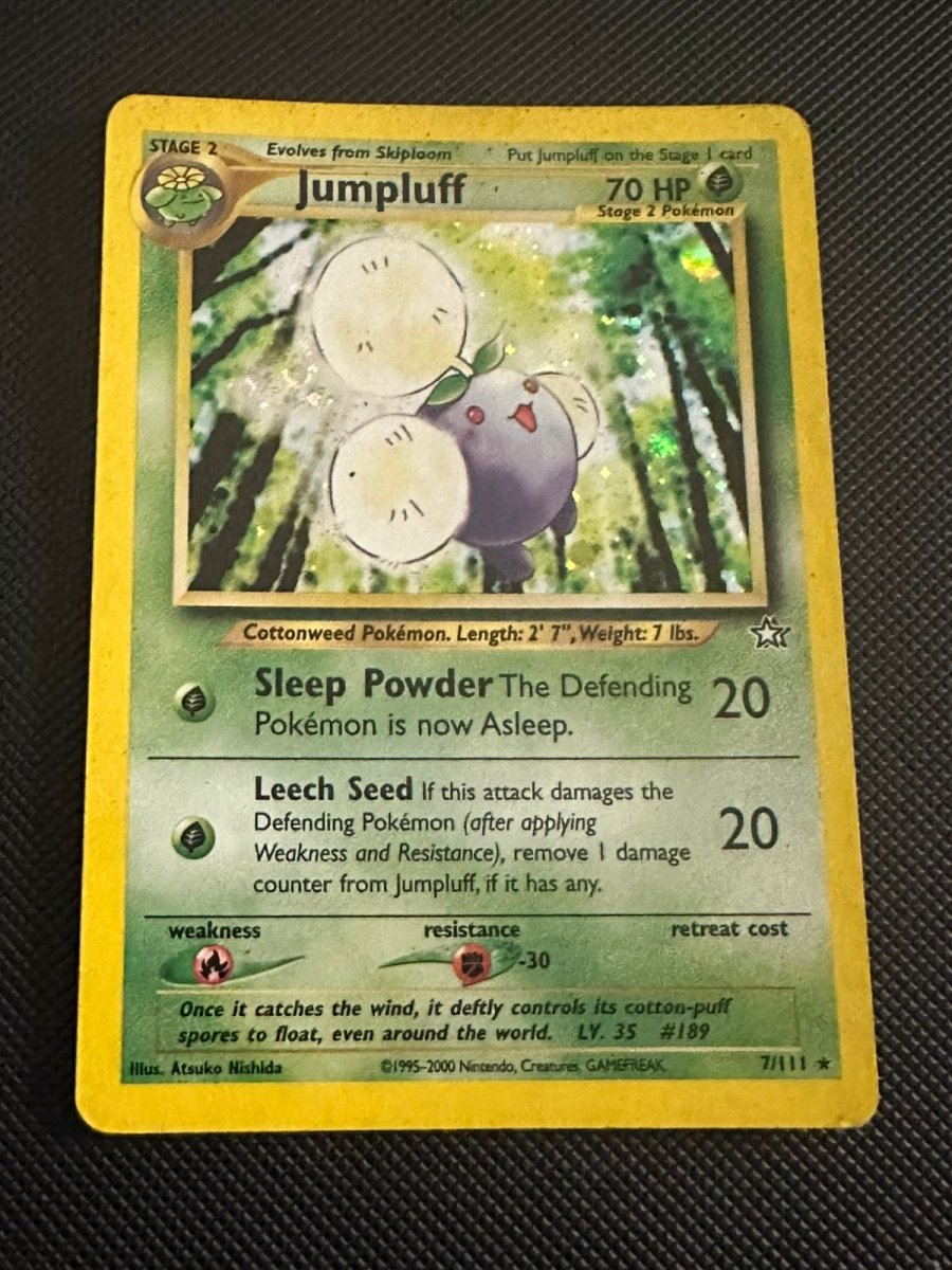 Jumpluff Neo Genesis Holo Rare 7 (MP) by Marnie’s TCG on MYNTED