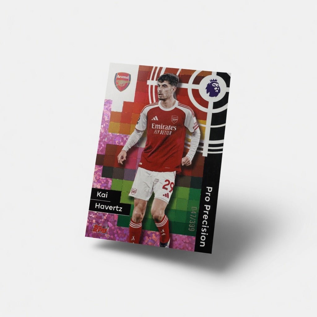Kai Havertz 401 Pro Precision Pink Crystal 047/399 — 2025 - 26 Topps Premier League — Arsenal by KitRoom Cards on MYNTED