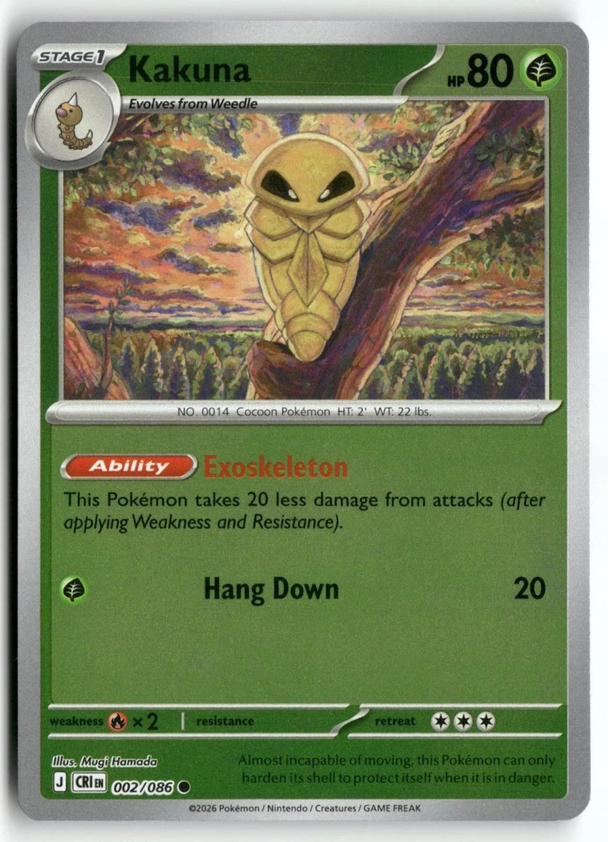 Kakuna - 002/086 (Reverse Holo) - Chaos Rising (CRI) ME04 by SAFAQATI on MYNTED