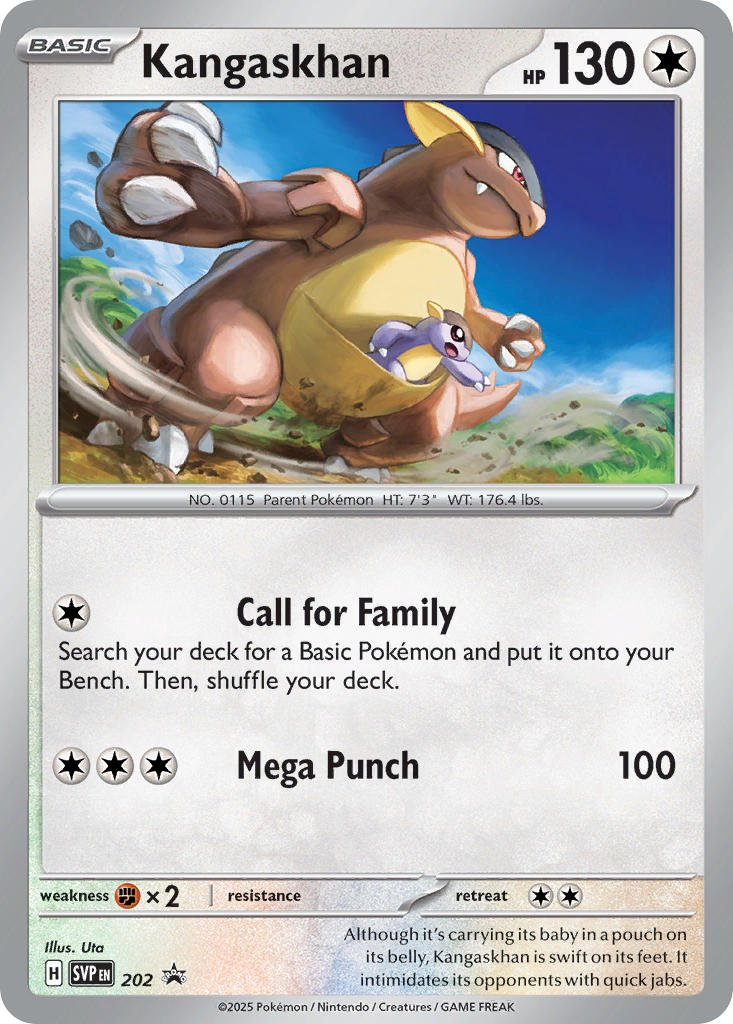 Kangaskhan · Scarlet & Violet Promos (SVP) 202 by PokeMarsi on MYNTED