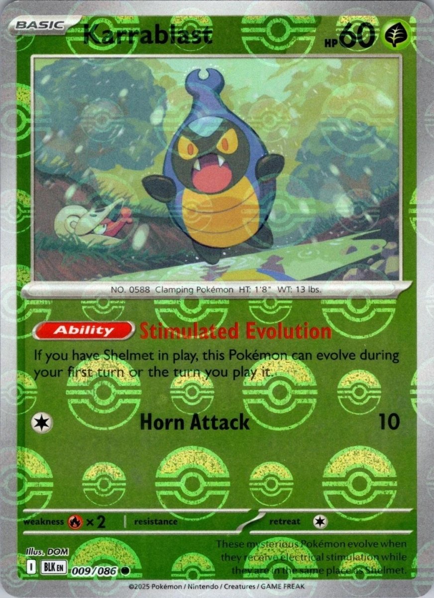 Karrablast - 009/086 (Poke Ball Pattern) - SV: Black Bolt (BLK) by SAFAQATI on MYNTED