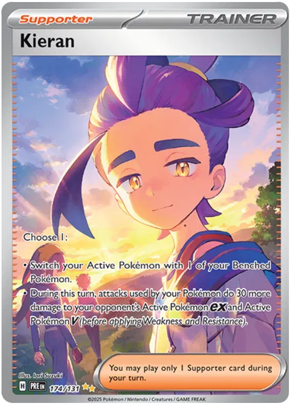 Kieran - Prismatic Evolutions - SIR 174/131 - English by MechaKai Collectibles on MYNTED