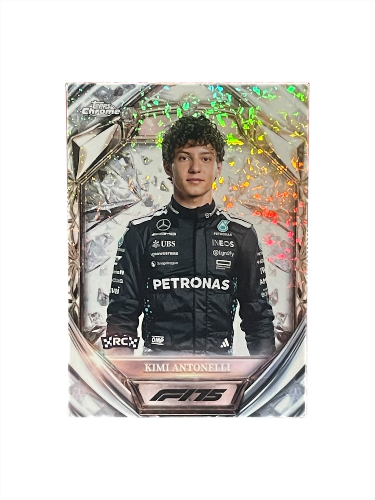 2025 Topps Chrome F1 Kimi Antonelli Diamond 75th Anniversary