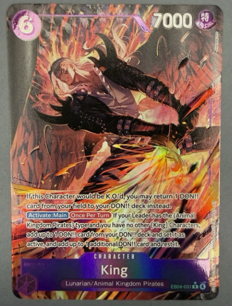 King (Alternate Art) - The Azure Sea's Seven (EB04-031) by Nekohime TCG on MYNTED
