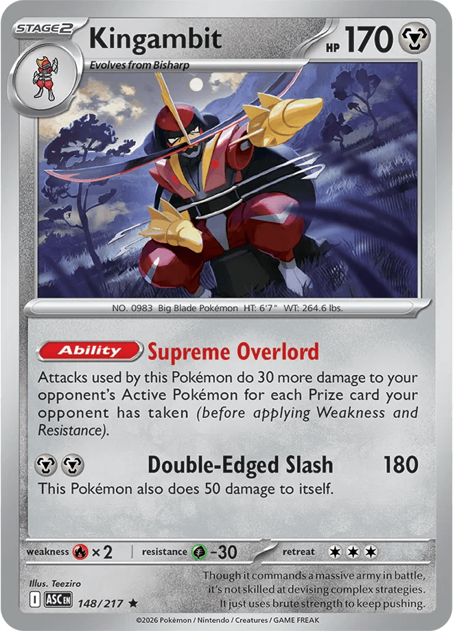 Kingambit (Holo) Ascended Heroes Rare 148/217 by Shark Pop Culture on MYNTED