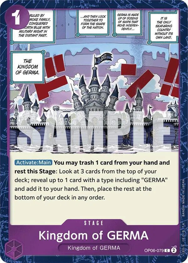 Kingdom of GERMA (Jolly Roger Foil) Premium Booster C OP06 - 079 by Schmutzfink TCG on MYNTED