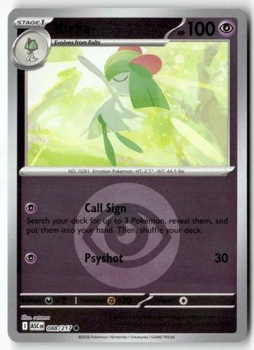 Kirlia 088/217 - Ascended Heroes - Energy Symbol Pattern by Light Collectibles on MYNTED