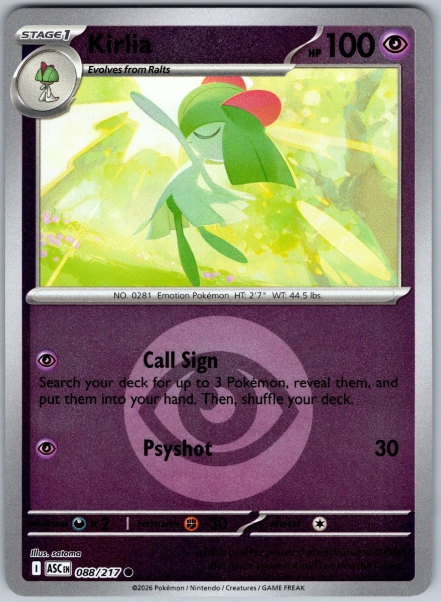 Kirlia - 088/217 (Energy Symbol Pattern) - ME: Ascended Heroes (ASC) by SAFAQATI on MYNTED