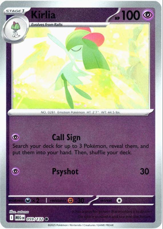 Kirlia [Reverse Holo] 59 Pokemon Mega Evolution by Moe‘s Vault on MYNTED