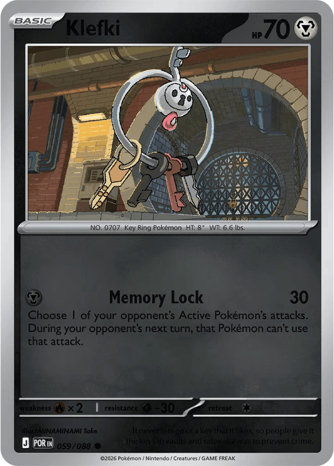 Klefki 059 Rev Holo - Perfect Order by PokéPW on MYNTED