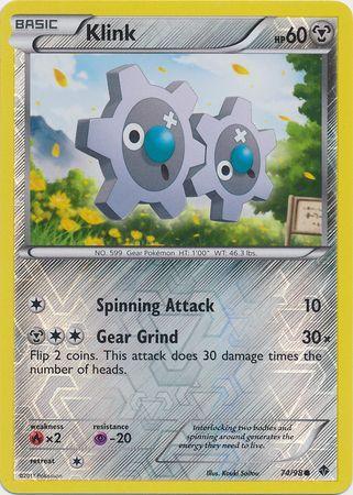 Klink [Reverse Holo] 74 Pokemon Emerging Powers by Shaibz TCG on MYNTED