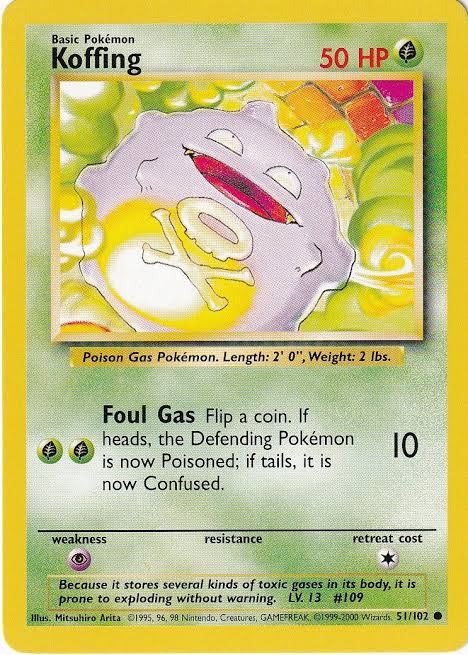 Koffing Base set (Unlimited) 51/102 by ISB Collector on MYNTED