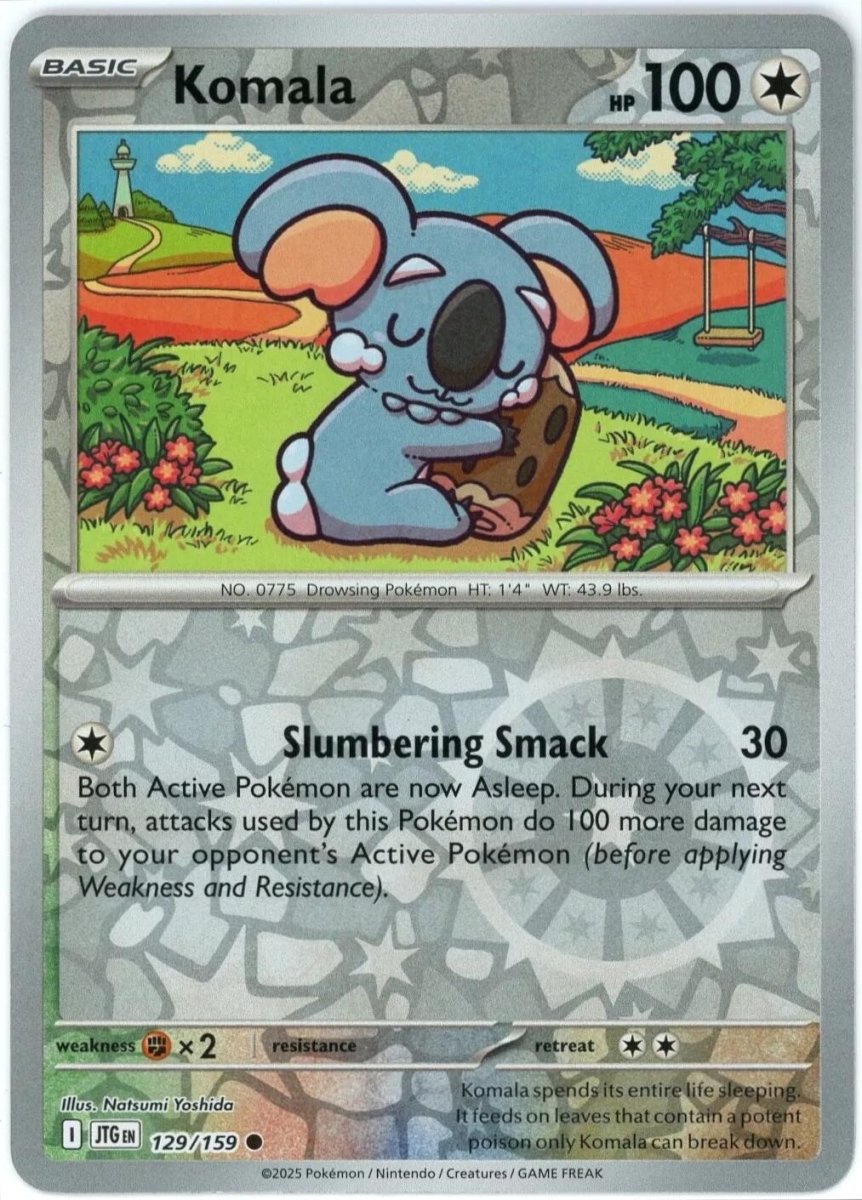 Komala [Reverse Holo] 129 Pokemon Journey Together by Moe‘s Vault on MYNTED
