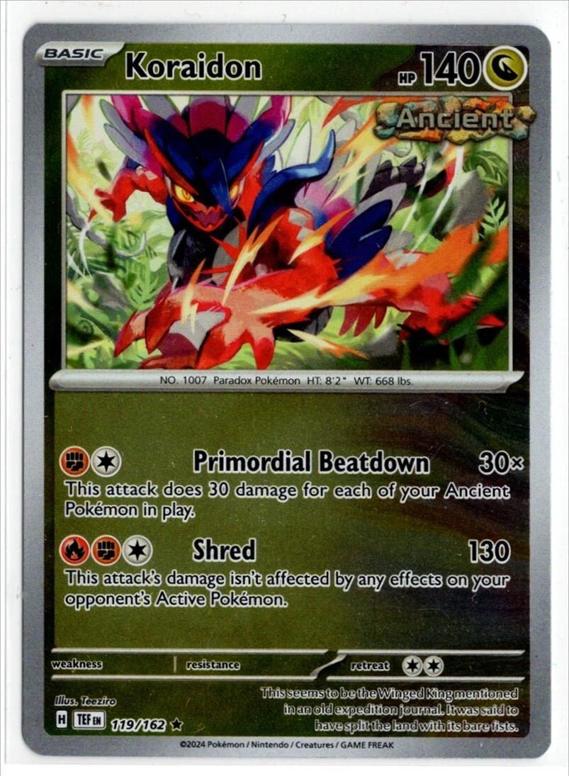Koraidon [Reverse Holo] 119 Pokemon Temporal Forces by Moe‘s Vault on MYNTED