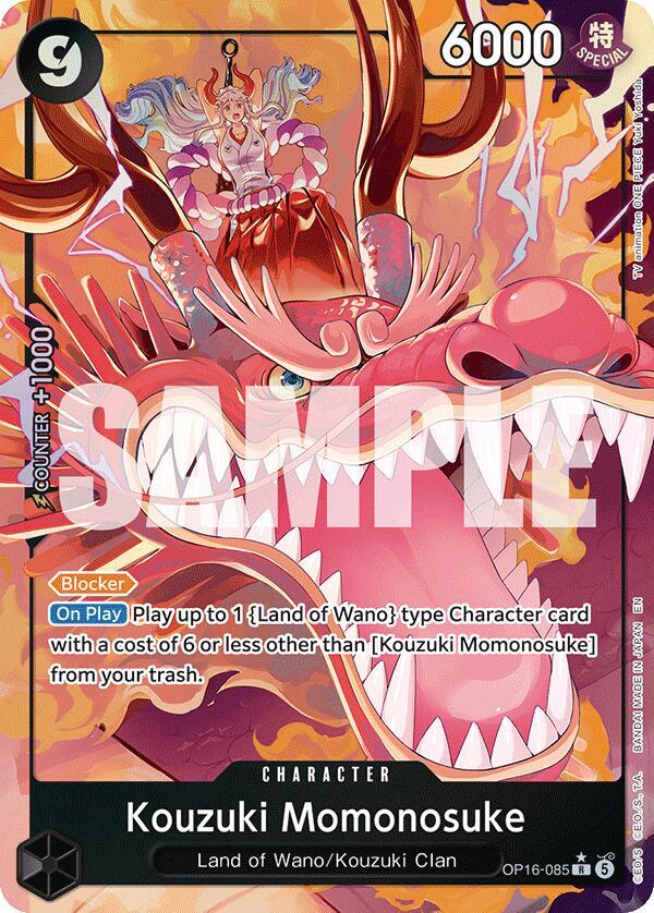 Kouzuki Momonosuke (Alternate Art) R OP16-085 by OP Strike TCG on MYNTED
