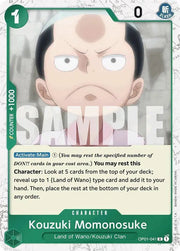 Kouzuki Momonosuke (Jolly Roger Foil) Premium Booster R OP01 - 041 by Schmutzfink TCG on MYNTED