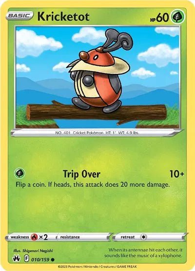 Kricketot 010/159 · Normal (Crown Zenith) by The Archive Stop on MYNTED