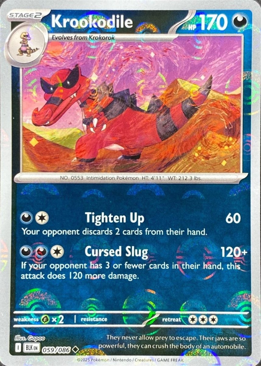 Krookodile - 059/086 (Poke Ball Pattern) - SV: Black Bolt (BLK) by SAFAQATI on MYNTED