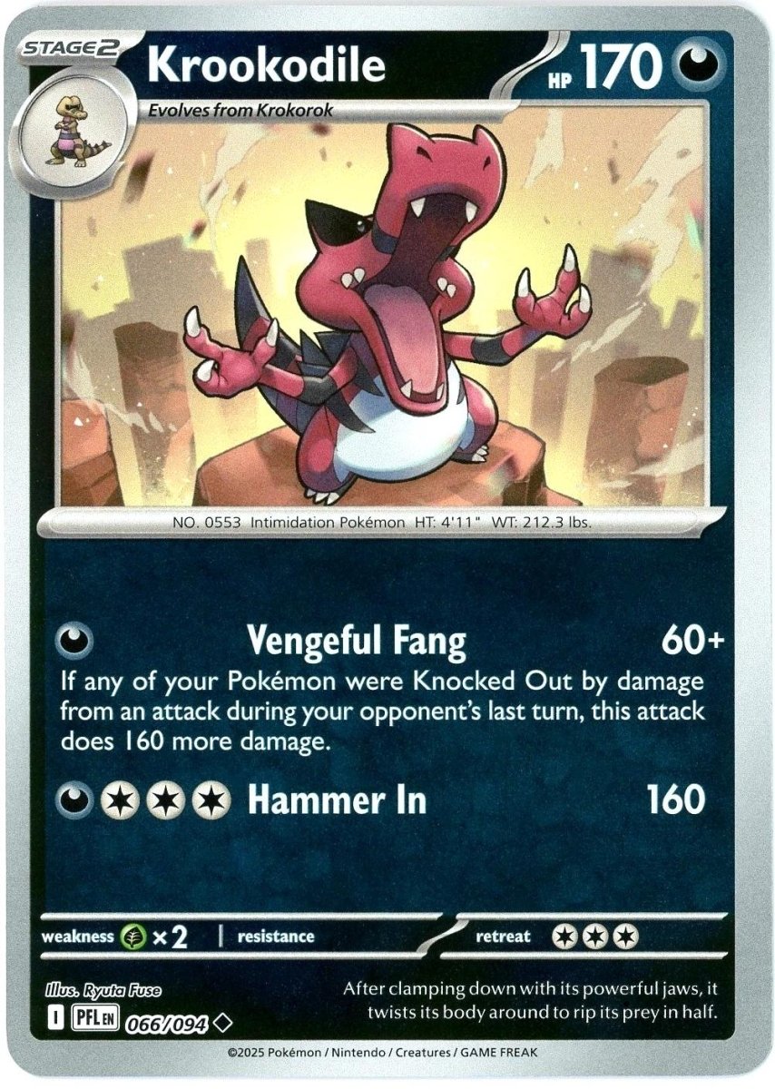 Krookodile [Reverse Holo] 66 Pokemon Phantasmal Flames by Moe‘s Vault on MYNTED