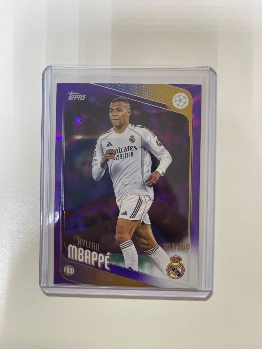 Kylian Mbappe - 2025 - 26 Topps UEFA Club Competitions Purple Foil /250 by Card Market Ahuy on MYNTED