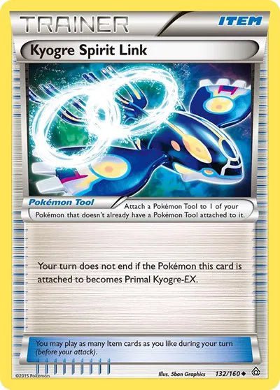 Kyogre Spirit Link Primal Clash Uncommon 132 by The Greatest on MYNTED