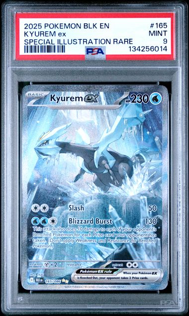 Kyurem Ex 165/086 - White Flare - Special Illustration Rare PSA 9 by Light Collectibles on MYNTED