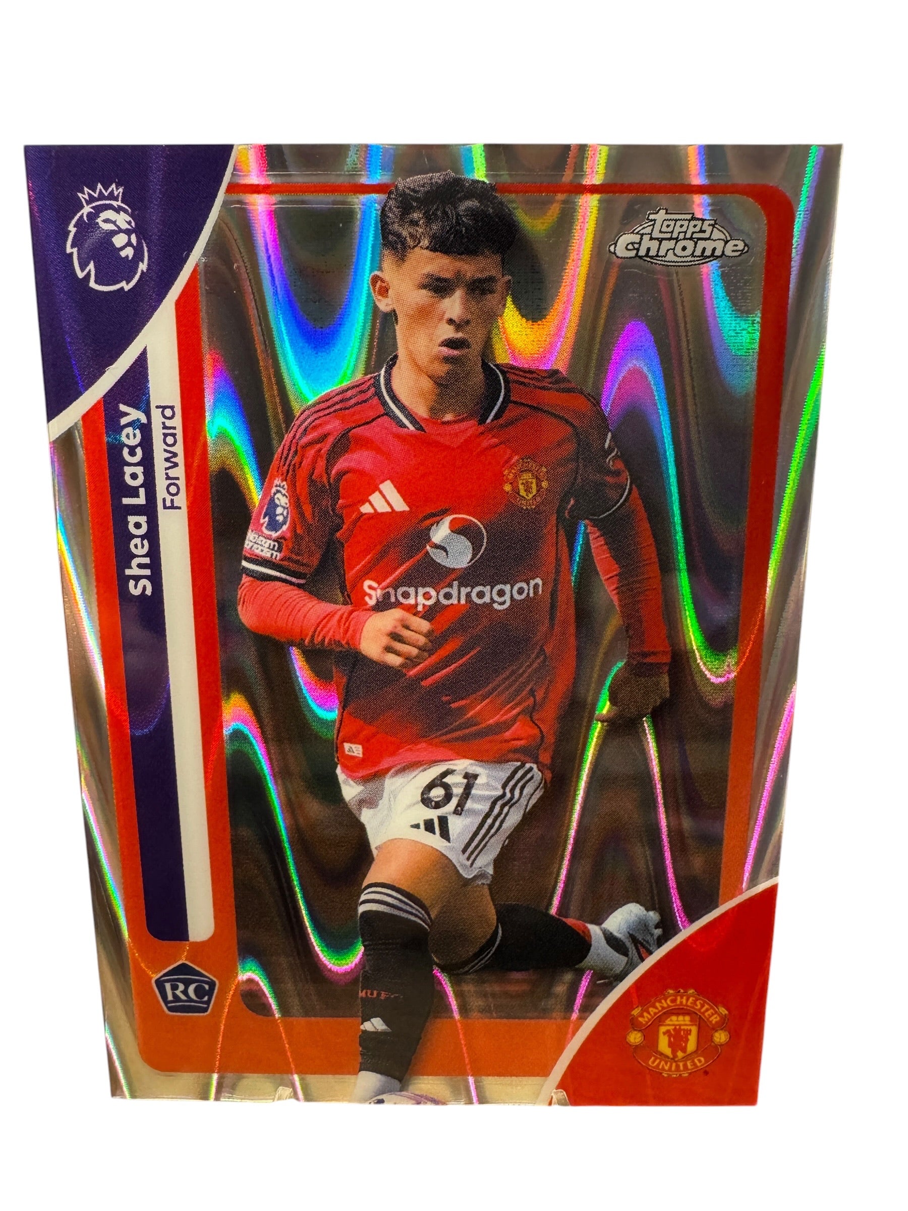 Shea Lacey - ROOKIE - Wave Refactor - Man United - Topps Chrome Premier League 25/26