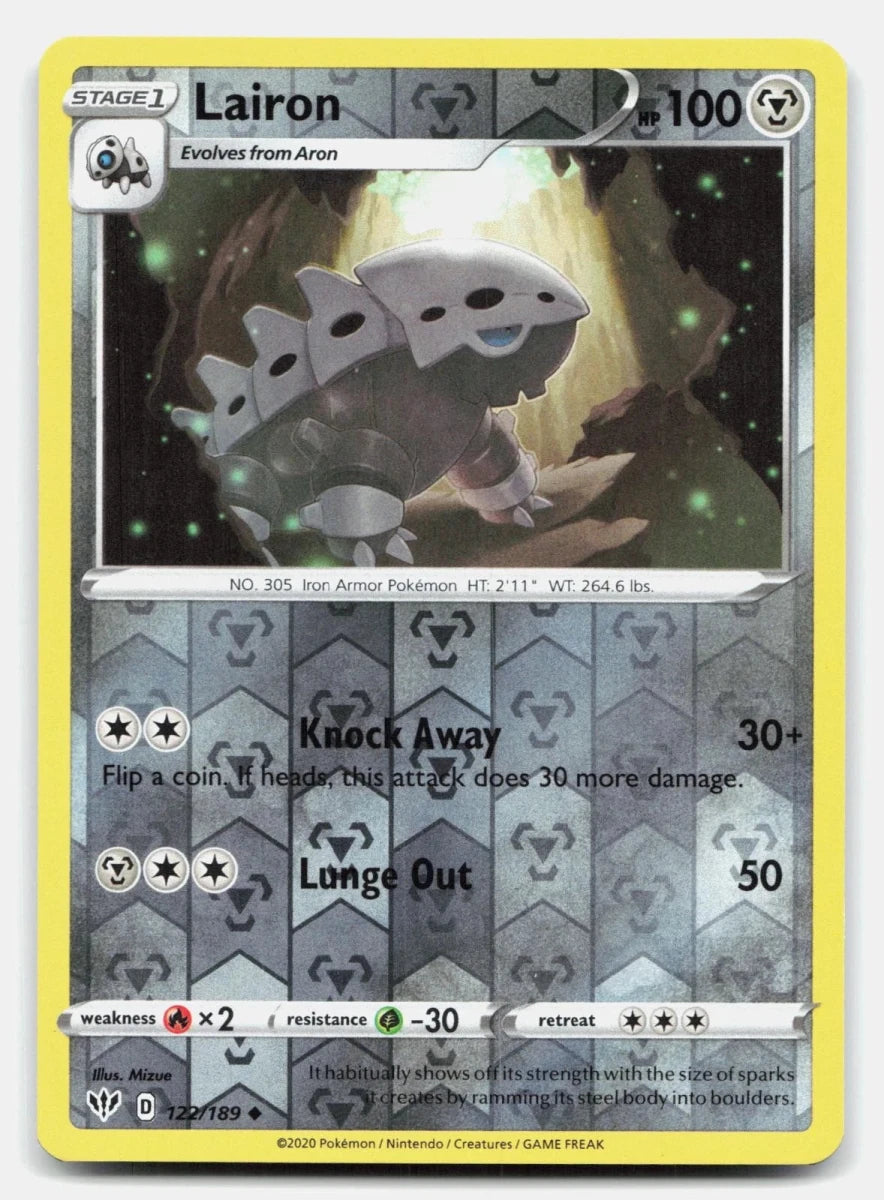 Lairon [Reverse Holo] 122 Pokemon Darkness Ablaze by Moe‘s Vault on MYNTED