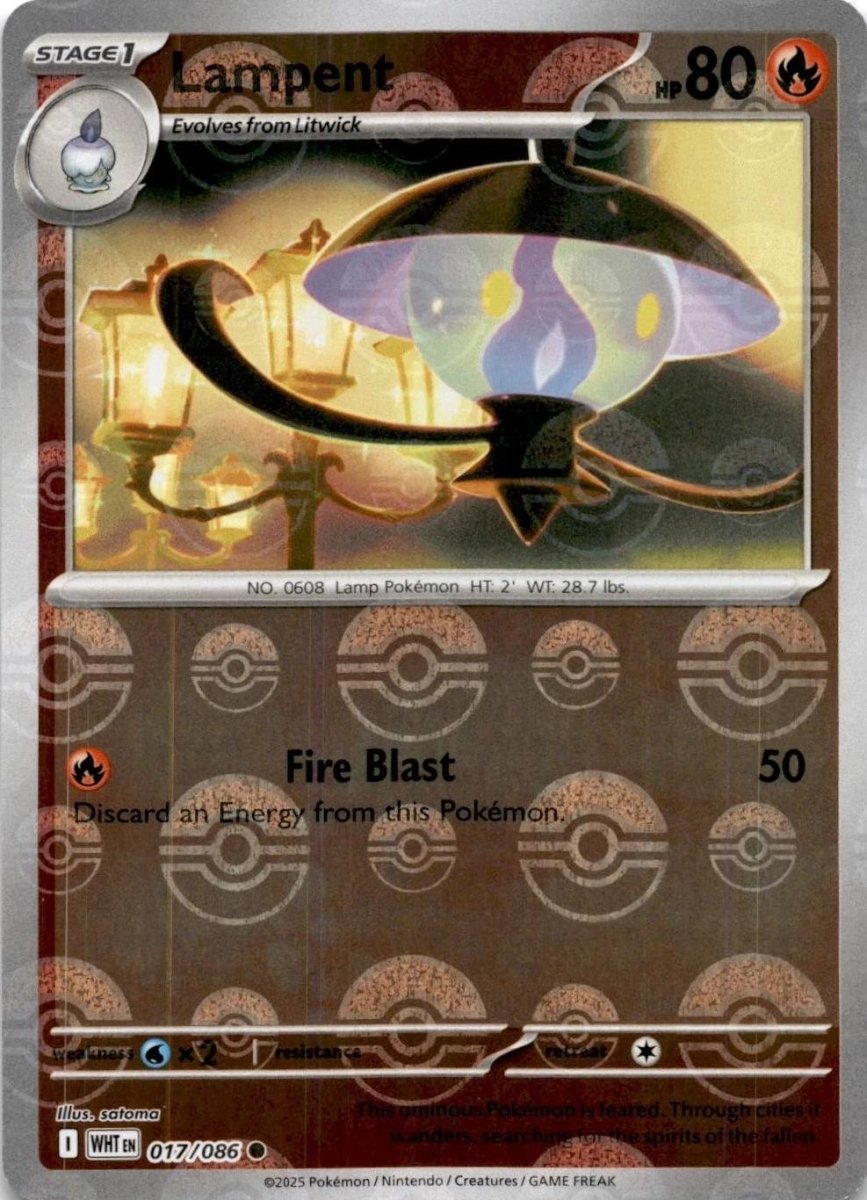 Lampent [Poke Ball] 17 Pokemon White Flare by Shaibz TCG on MYNTED