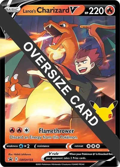 Lance's Charizard V - SWSH133 - Jumbo Card by The Archive Stop on MYNTED