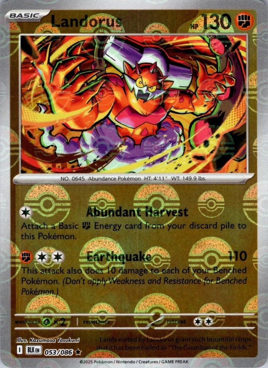 Landorus - 053/086 (Poke Ball Pattern) - SV: Black Bolt (BLK) by SAFAQATI on MYNTED