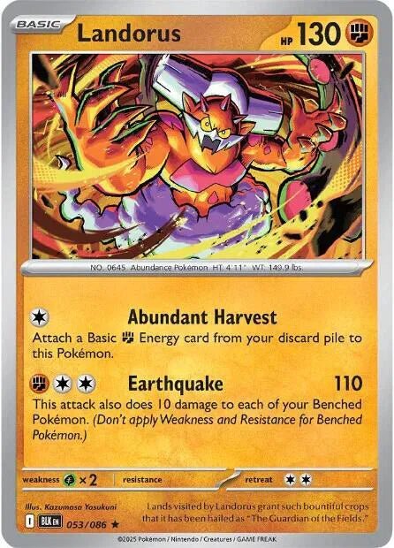Landorus Black Bolt Rare 053/086 Holofoil by Fabio’s Black Box on MYNTED