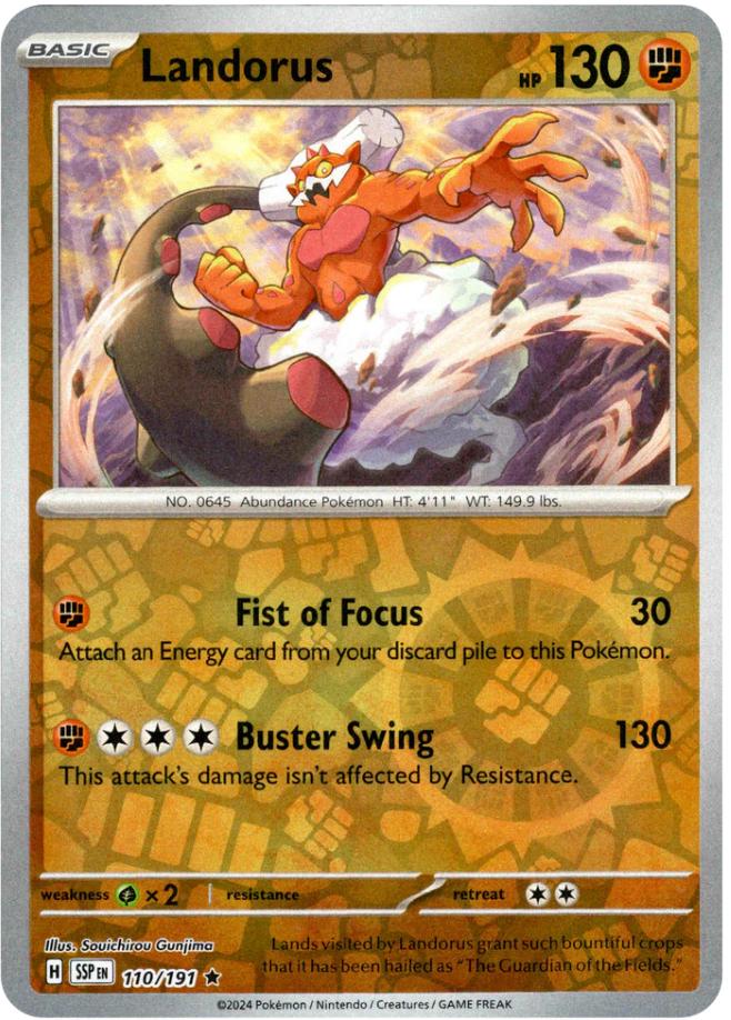 Landorus [Reverse Holo] 110 Pokemon Surging Sparks by Moe‘s Vault on MYNTED