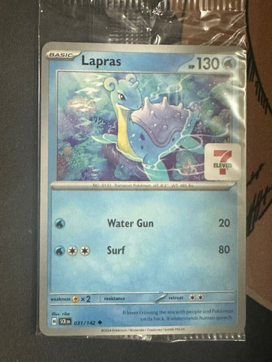 Lapras (7-Eleven Promo) Miscellaneous Cards & Products Uncommon 031/142 by Marnie’s TCG on MYNTED
