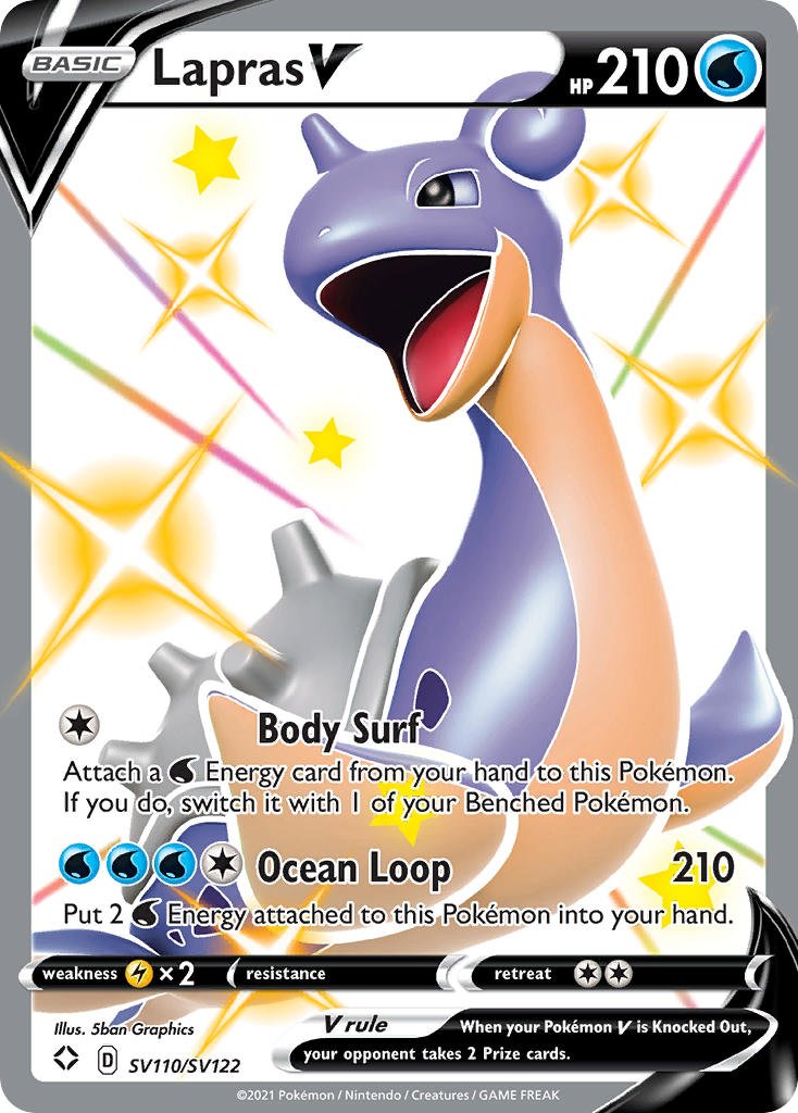 Lapras V · SV110/SV122 · Shining Fates: Shiny Vault by PokeMarsi on MYNTED