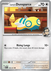 Larry's Dunsparce Ascended Heroes Common 163/217 by PokeMagic on MYNTED