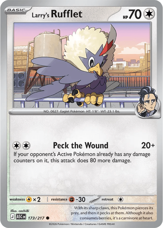 Larry's Rufflet 173/217 (Ascended Heroes) by PokéPW on MYNTED