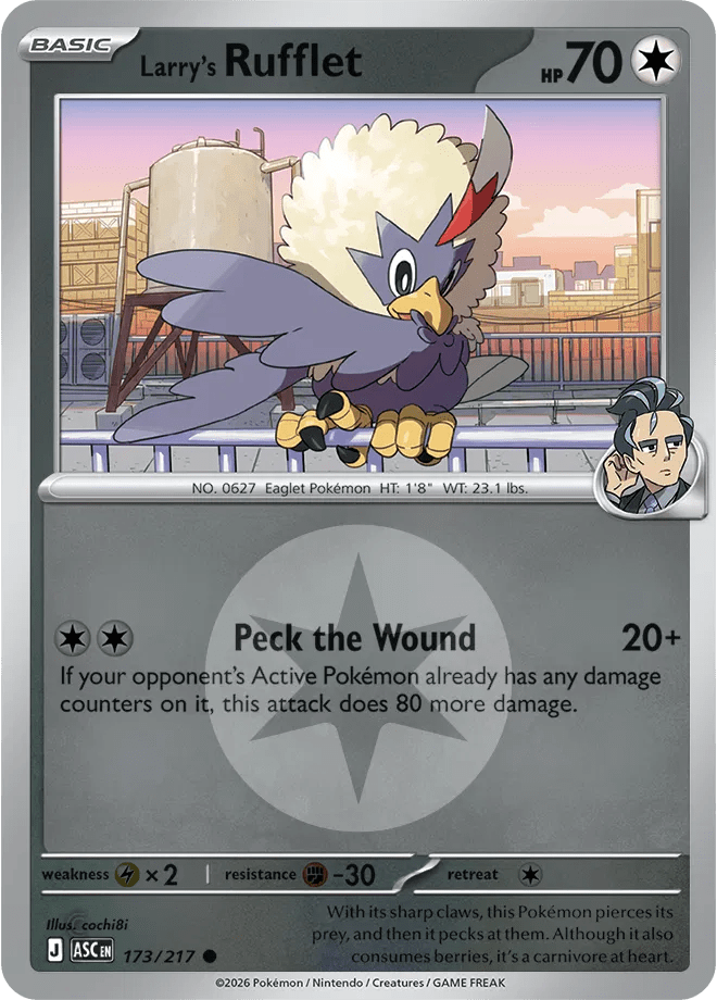 Larry's Rufflet (Energy Symbol Pattern) Ascended Heroes Common • 173/217 Reverse Holofoil by Shark Pop Culture on MYNTED