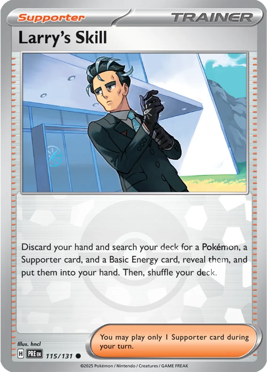 Larry's Skill (Poke Ball Pattern) Prismatic Evolutions Common 115/131 by PokeGrails on MYNTED