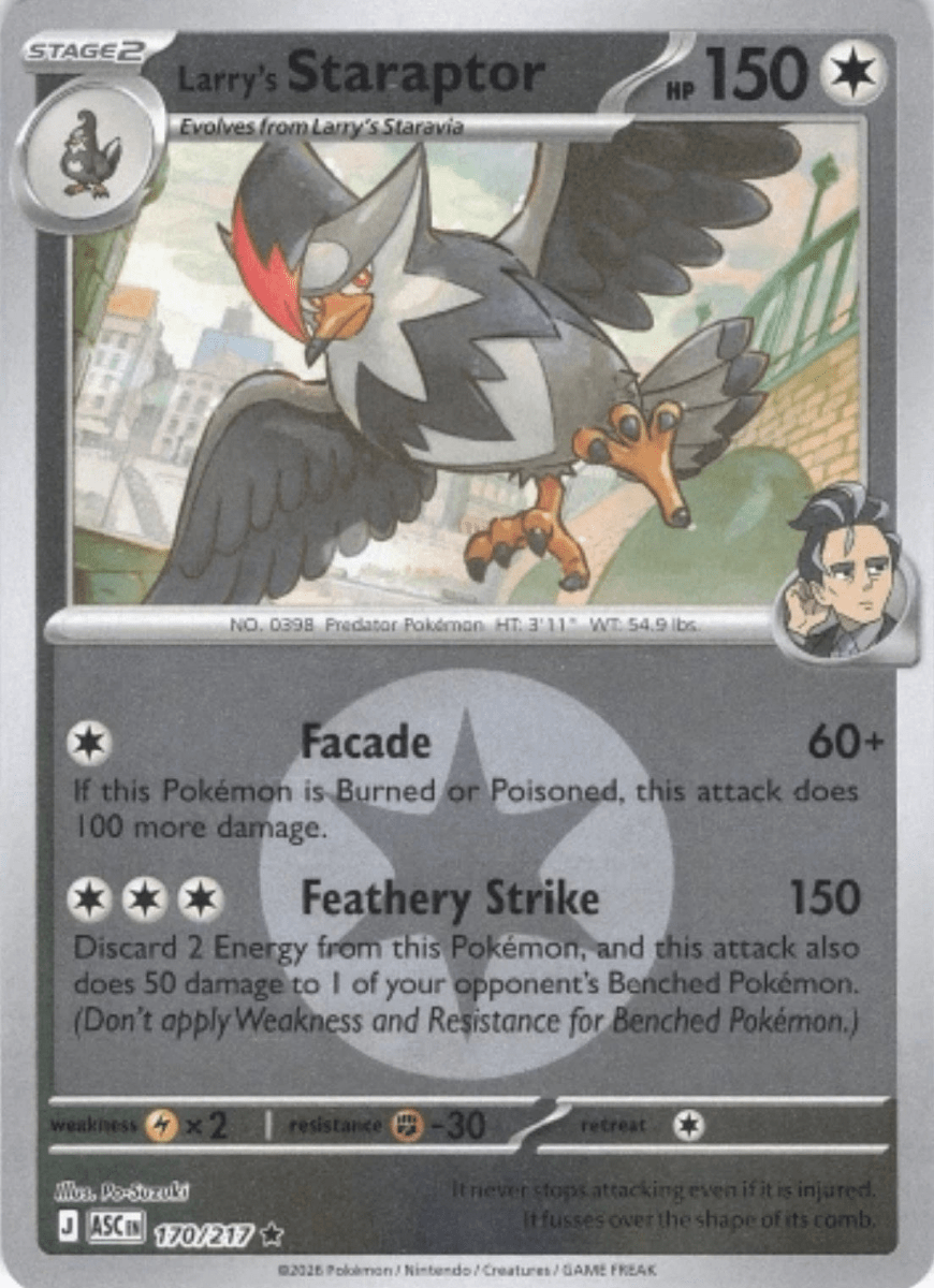 Larry's Staraptor - 170/217 (Energy Symbol Pattern) - ME: Ascended Heroes (ASC) by SAFAQATI on MYNTED