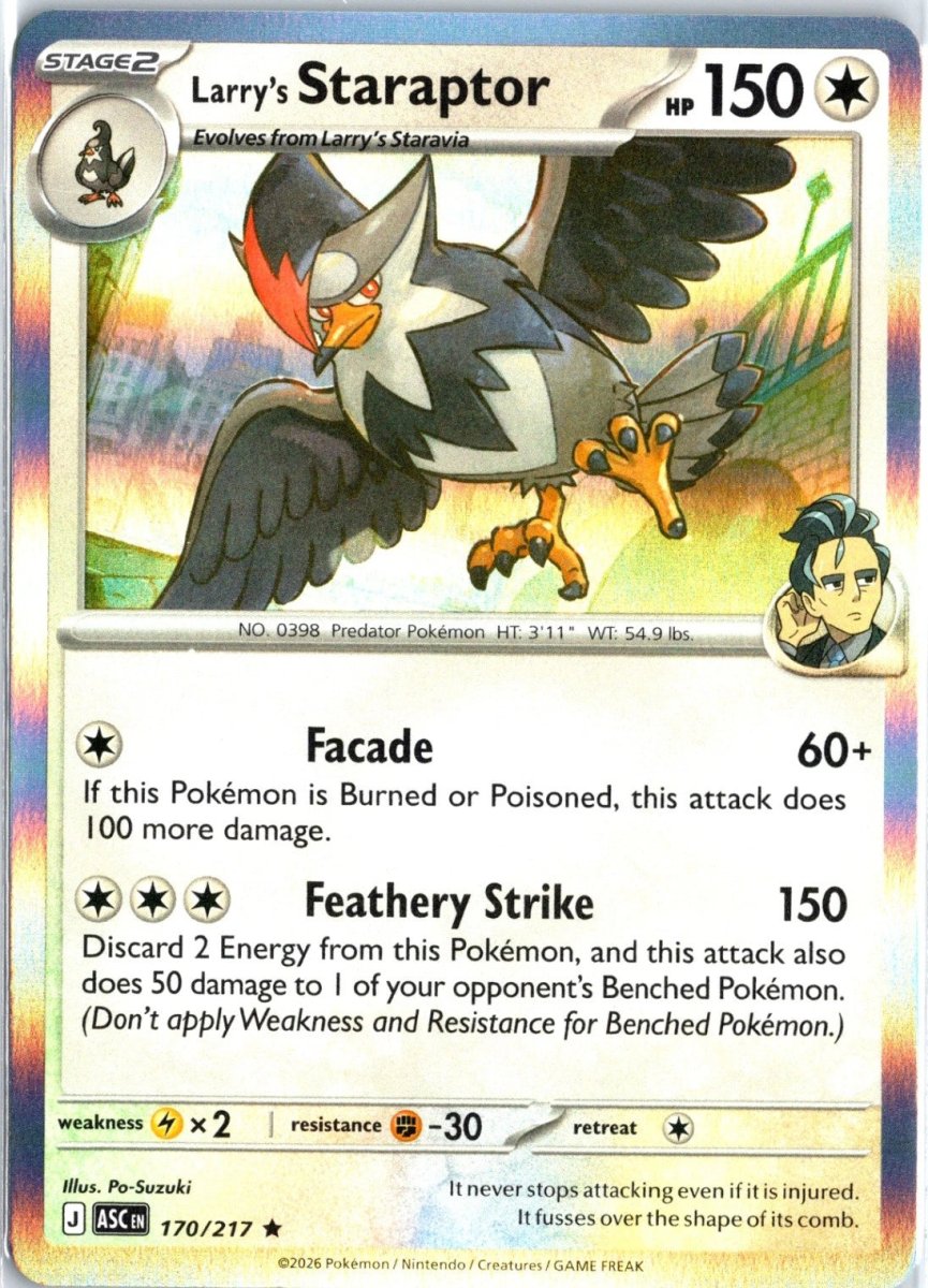 Larry's Staraptor - 170/217 (Holo) - ME: Ascended Heroes (ASC) by SAFAQATI on MYNTED