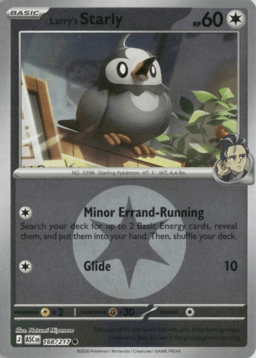 Larry's Starly - 168/217 (Energy Symbol Pattern) - ME: Ascended Heroes (ASC) by SAFAQATI on MYNTED