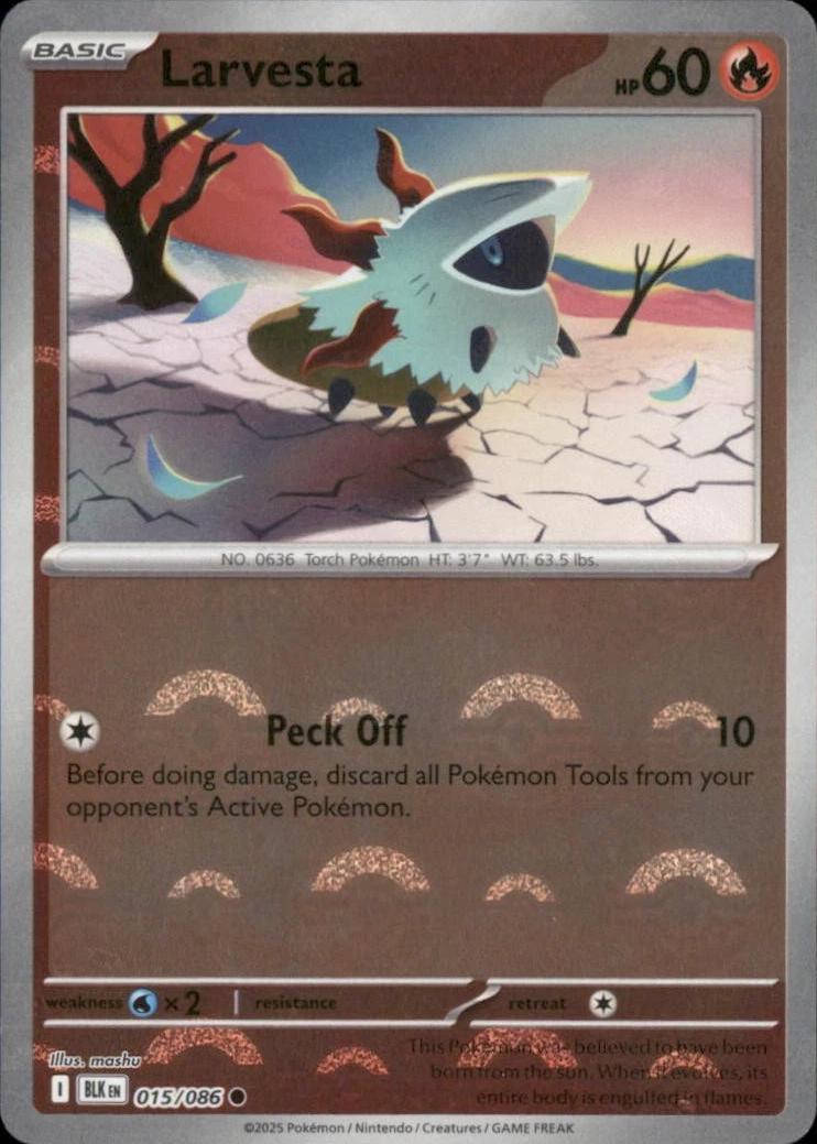 Larvesta - 015/086 (Poke Ball Pattern) - SV: Black Bolt (BLK) by SAFAQATI on MYNTED