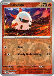 Larvesta [Reverse Holo] 24 Pokemon Surging Sparks by Moe‘s Vault on MYNTED