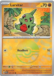 Larvitar POKEBALL REVERSE HOLO Prismatic Evolutions 047/131