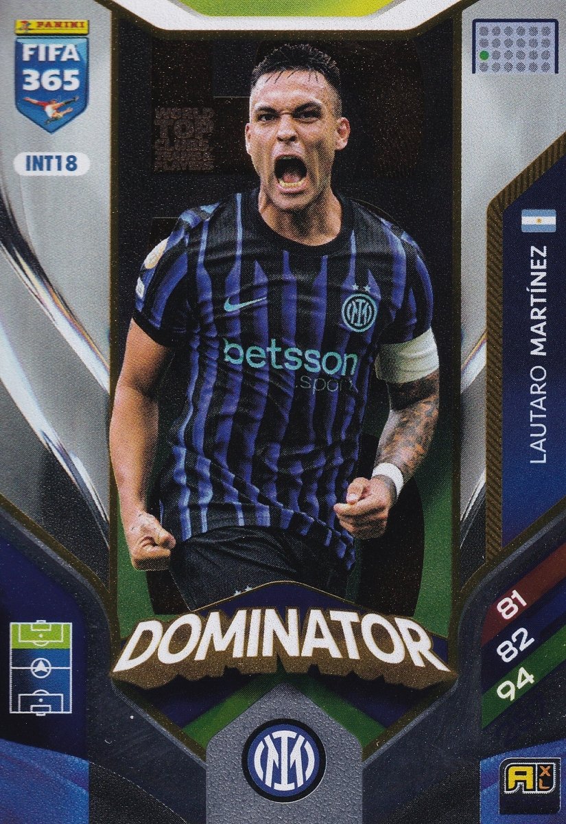 Lautaro Martínez Dominator Inter Milan INT18 - Panini Fifa 365 Adrenalyn XL 2026 by shad0wknightTCG on MYNTED