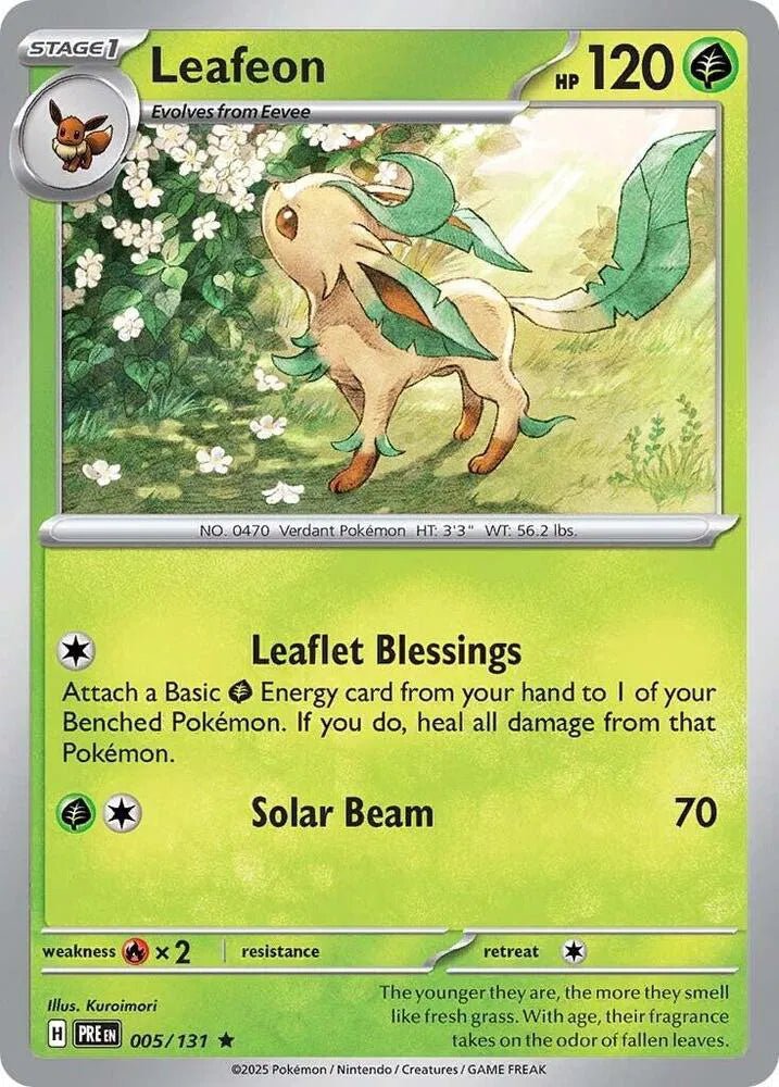 Leafeon - 005/131 - Reverse Holofoil by The Archive Stop on MYNTED