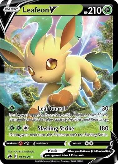 Leafeon V Crown Zenith 013/159 by ISB Collector on MYNTED