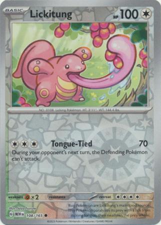 Lickitung SV: 151 Common • 108/165 Reverse Holofoil by Shark Pop Culture on MYNTED