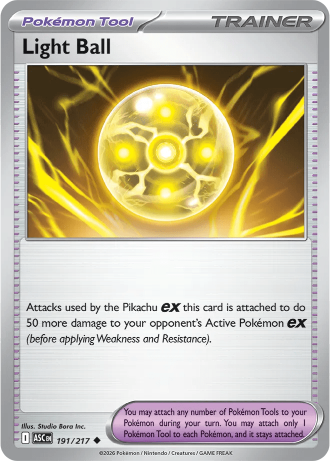 Light Ball 191/217 · Normal (Ascended Heroes) by PokéPW on MYNTED